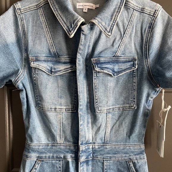 Good American Fit For Success Jumpsuit - Medium BLUE - Picture 6 of 9